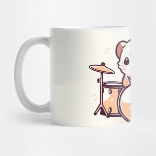 Ferret playing drums Mug